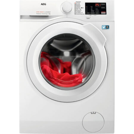 AEG L6FBA51480 8kg Frontlader Waschmaschine, 60 cm breit, 1400U/Min, Startzeitvorwahl