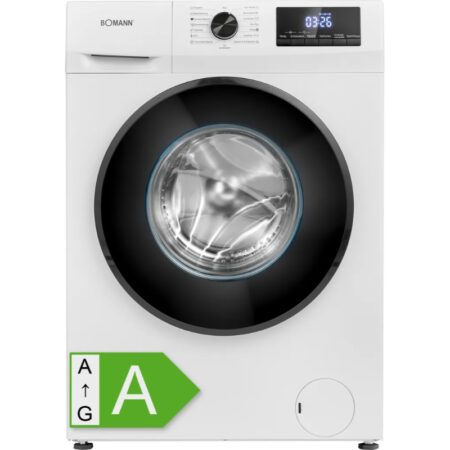 Bomann WA 7175 7kg Frontlader Waschmaschine, 60 cm breit, 1400 U/Min, Restlaufzeitanzeige