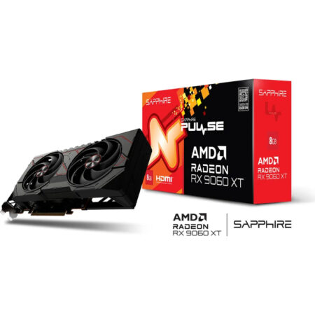 Sapphire PULSE AMD Radeon RX 9060 XT 8GB GPU, Radeon RX 9060 XT, 8 GB, GDDR6